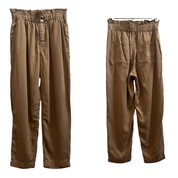 NWT Loft Khaki Soft Twill Paperbag Waist Pants Petite Size XXS Style 569511 - Picture 1 of 12